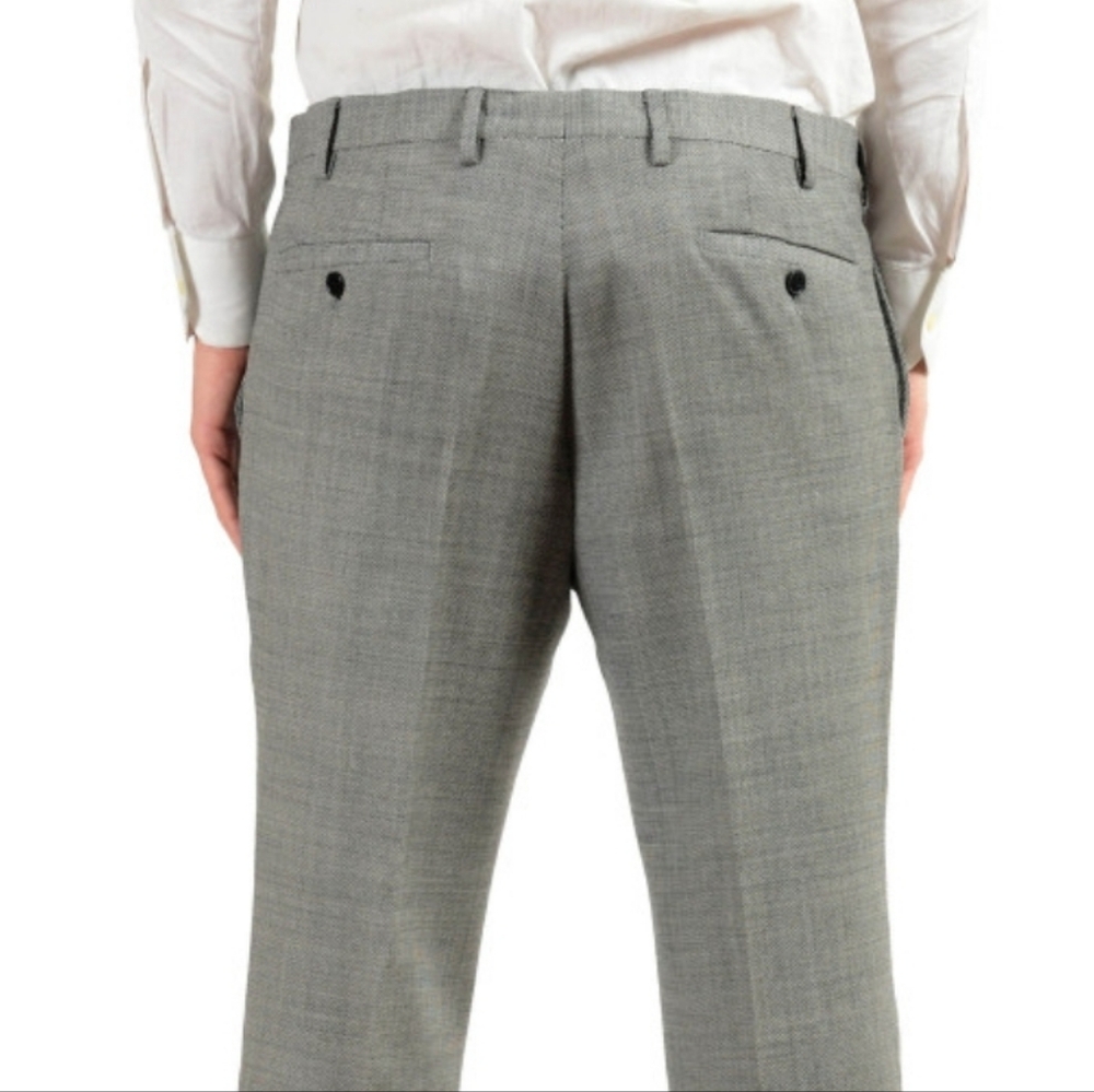 Versace Collection Mens Suit Set White & Lt Gray … - image 5